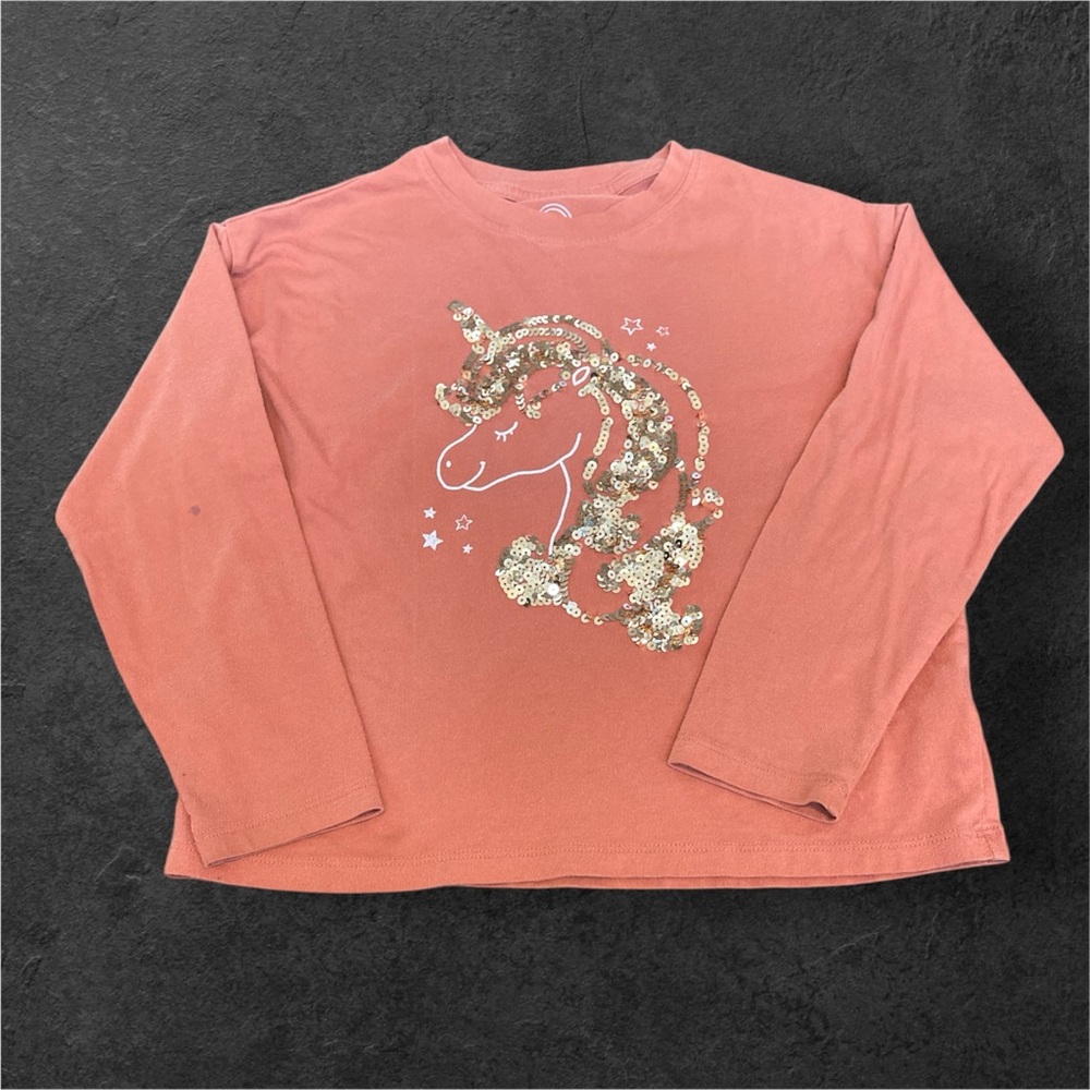 Wonder Nation Coral Long Sleeve Shirt